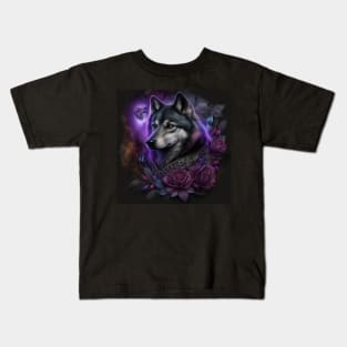 Dark Elegance Tamaskan Wolfdog Kids T-Shirt